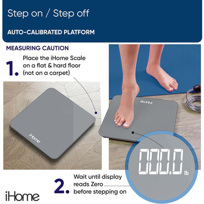 Digital Bluetooth Smart Scale for Body Weight, Weight Scale, Including BMI, Body Fat, Muscle Mass, Batteries Included (Black Smart Bluetooth)