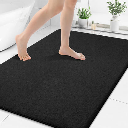 Memory Foam Bath Mat 30x20, Extra Soft Absorbent Bathroom Rugs - Colors B
