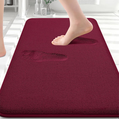 Memory Foam Bath Mat 30x20, Extra Soft Absorbent Bathroom Rugs - Colors B
