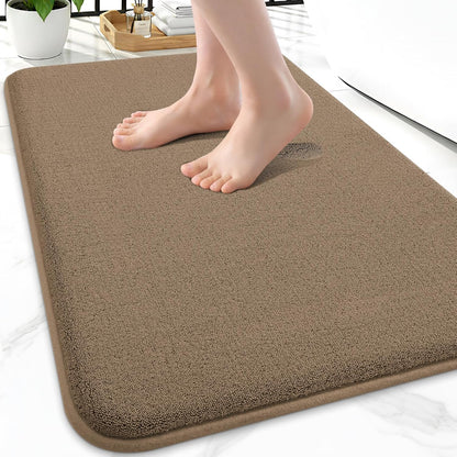 Memory Foam Bath Mat 30x20, Extra Soft Absorbent Bathroom Rugs - Colors B