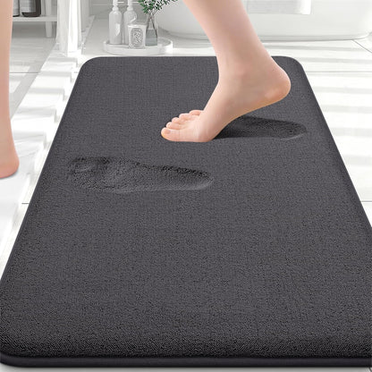Memory Foam Bath Mat 30x20, Extra Soft Absorbent Bathroom Rugs - Colors B