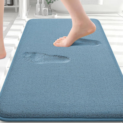 Memory Foam Bath Mat 30x20, Extra Soft Absorbent Bathroom Rugs - Colors B