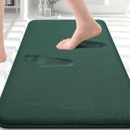Memory Foam Bath Mat 30x20, Extra Soft Absorbent Bathroom Rugs - Colors B