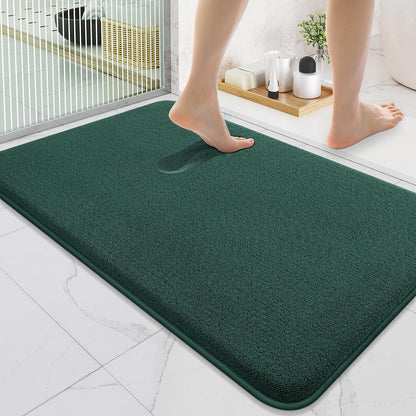 Memory Foam Bath Mat 30x20, Extra Soft Absorbent Bathroom Rugs - Colors B