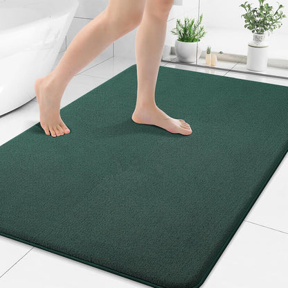 Memory Foam Bath Mat 30x20, Extra Soft Absorbent Bathroom Rugs - Colors B