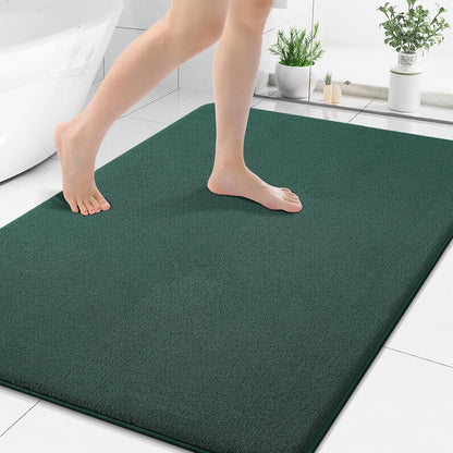 Memory Foam Bath Mat 30x20, Extra Soft Absorbent Bathroom Rugs - Colors B