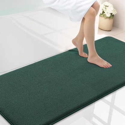 Memory Foam Bath Mat 30x20, Extra Soft Absorbent Bathroom Rugs - Colors B