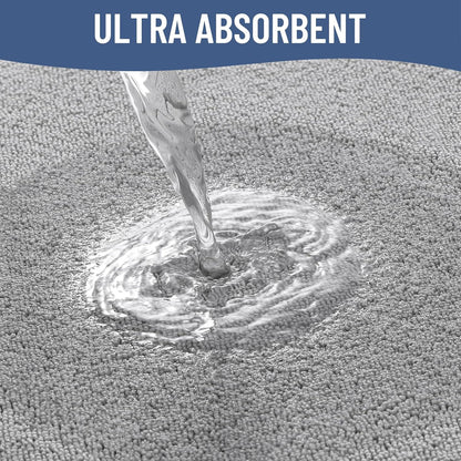 Memory Foam Bath Mat 30x20, Extra Soft Absorbent Bathroom Rugs - Colors B