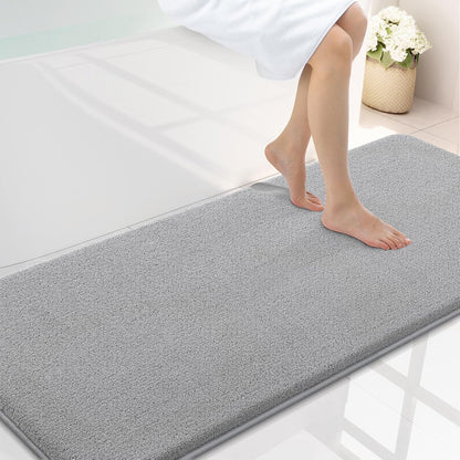 Memory Foam Bath Mat 30x20, Extra Soft Absorbent Bathroom Rugs - Colors B