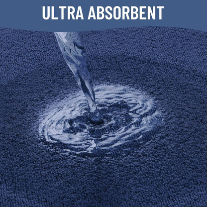 Memory Foam Bath Mat 30x20, Extra Soft Absorbent Bathroom Rugs - Colors B