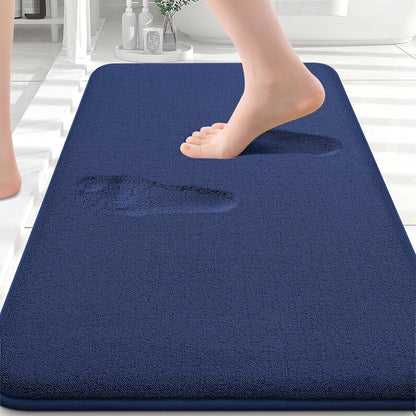 Memory Foam Bath Mat 30x20, Extra Soft Absorbent Bathroom Rugs - Colors B