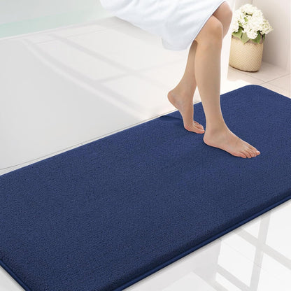 Memory Foam Bath Mat 30x20, Extra Soft Absorbent Bathroom Rugs - Colors B
