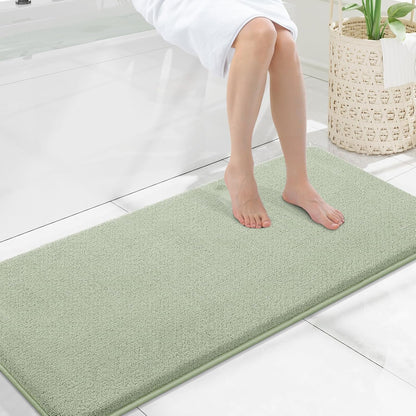 Memory Foam Bath Mat 30x20, Extra Soft Absorbent Bathroom Rugs - Colors B