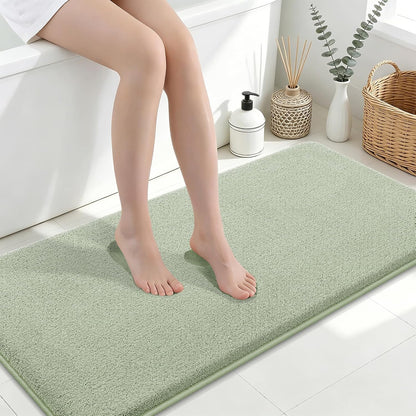 Memory Foam Bath Mat 30x20, Extra Soft Absorbent Bathroom Rugs - Colors B