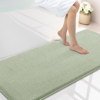 Memory Foam Bath Mat 30x20, Extra Soft Absorbent Bathroom Rugs - Colors B