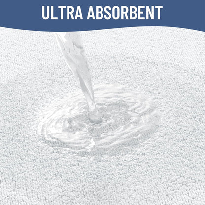 Memory Foam Bath Mat 30x20, Extra Soft Absorbent Bathroom Rugs - Colors B