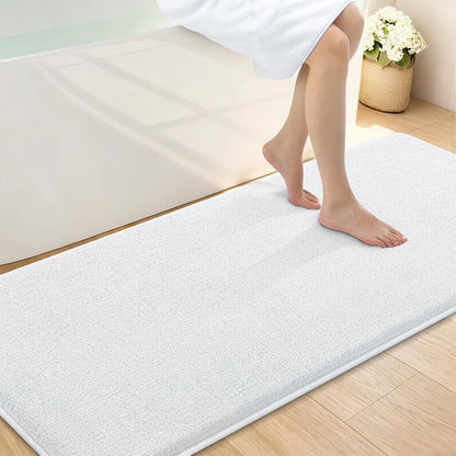 Memory Foam Bath Mat 30x20, Extra Soft Absorbent Bathroom Rugs - Colors B