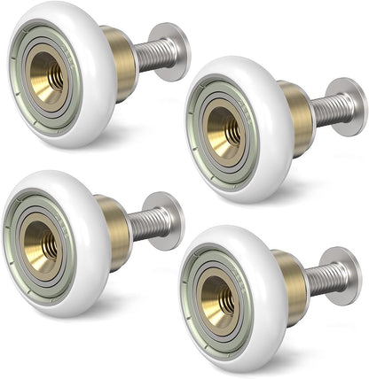 Sliding Shower Door Rollers Replacement, 19mm Diameter Nylon Wheels