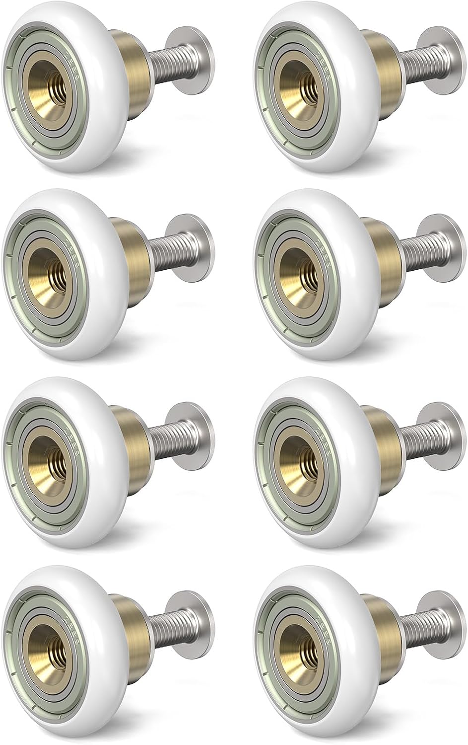 Sliding Shower Door Rollers Replacement, 19mm Diameter Nylon Wheels