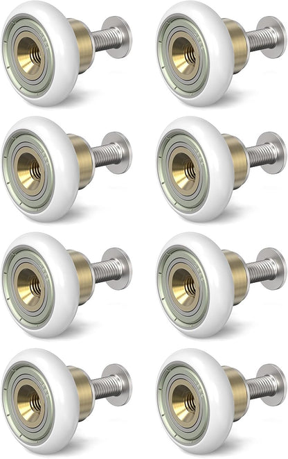 Sliding Shower Door Rollers Replacement, 19mm Diameter Nylon Wheels