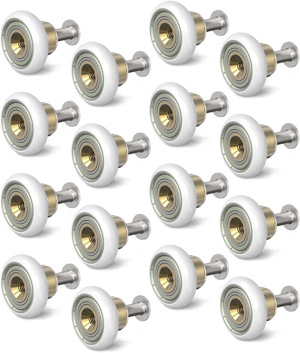 Sliding Shower Door Rollers Replacement, 19mm Diameter Nylon Wheels