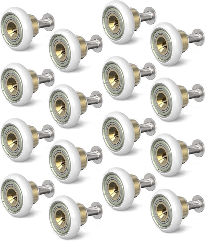 Sliding Shower Door Rollers Replacement, 19mm Diameter Nylon Wheels