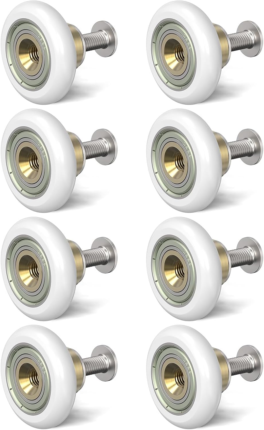 Sliding Shower Door Rollers Replacement, 19mm Diameter Nylon Wheels