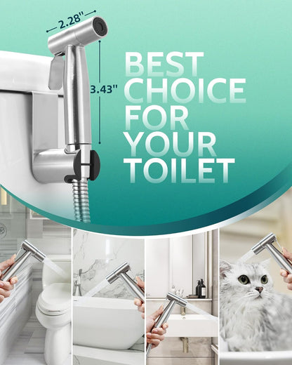 Handheld Bidet Sprayer, Adjustable Water Pressure, RV Toilet Use