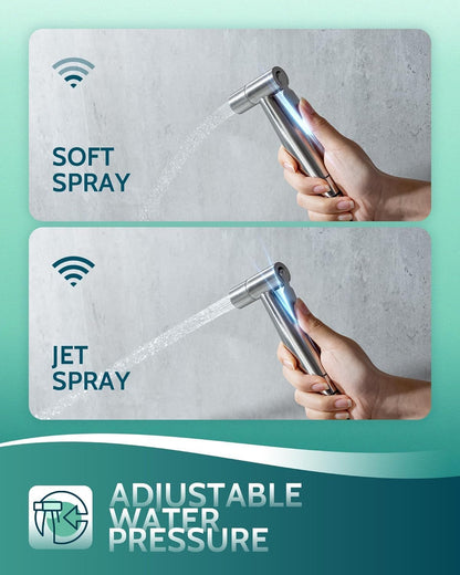 Handheld Bidet Sprayer, Adjustable Water Pressure, RV Toilet Use