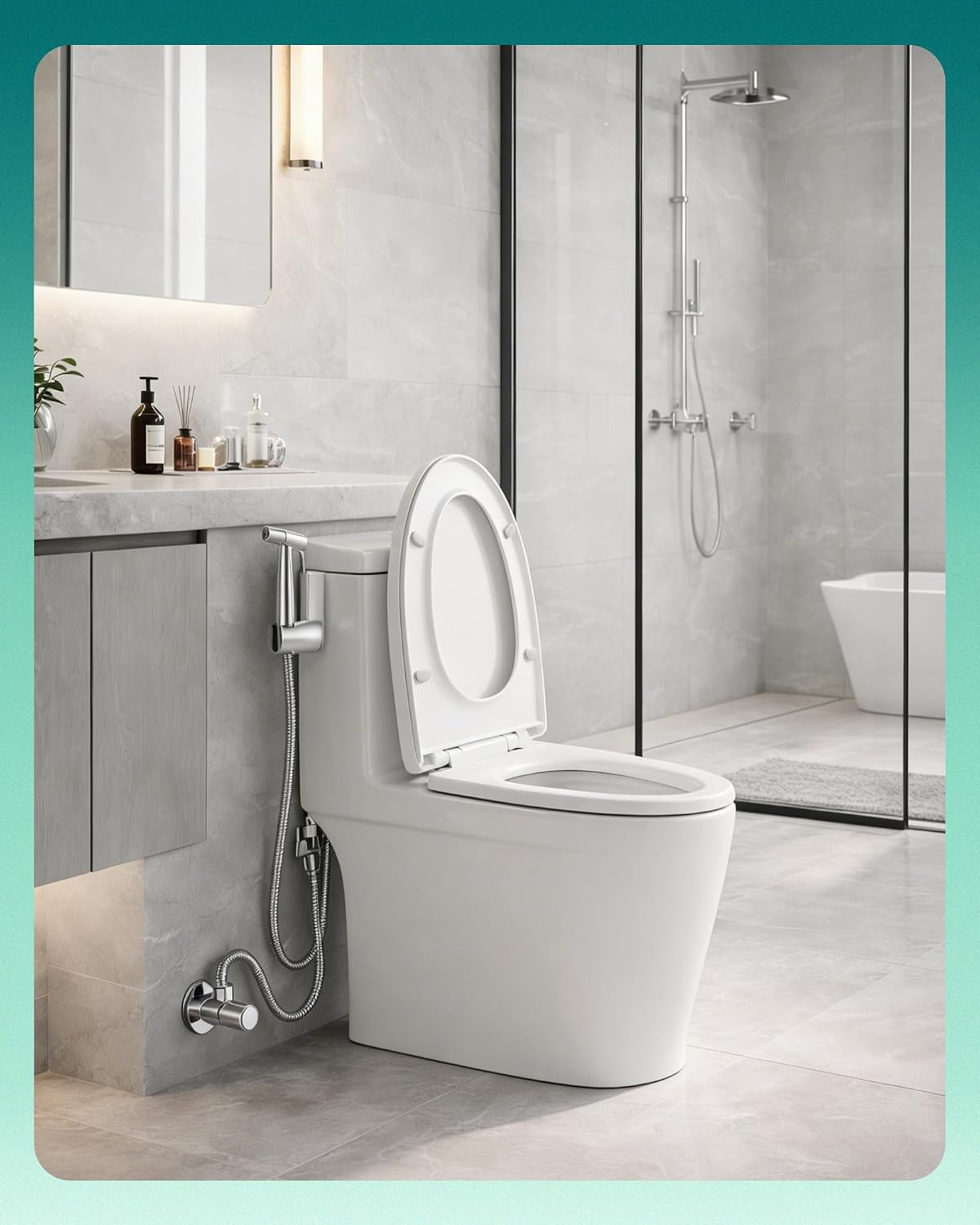 Handheld Bidet Sprayer, Adjustable Water Pressure, RV Toilet Use