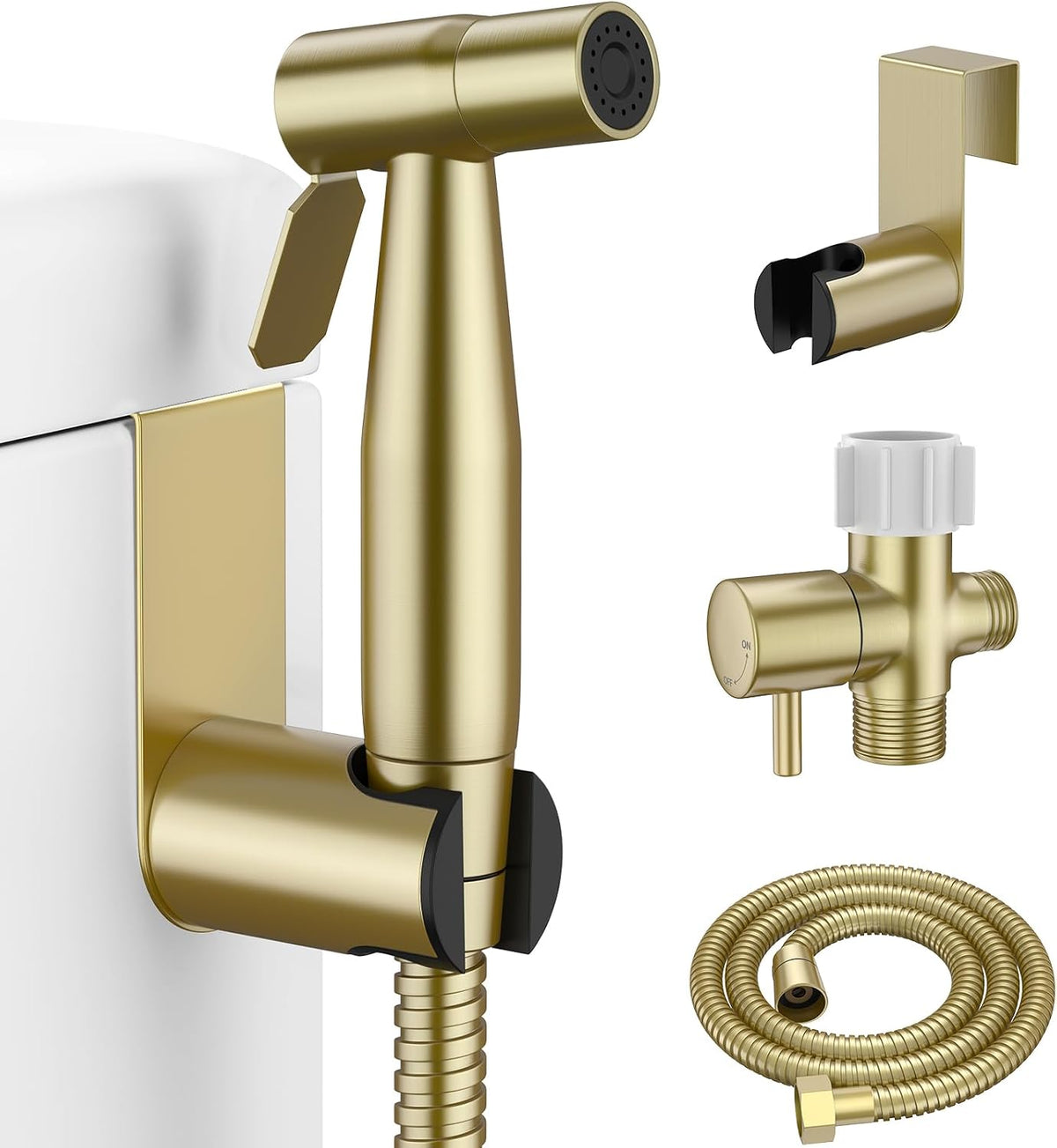 Handheld Bidet Sprayer, Adjustable Water Pressure, RV Toilet Use