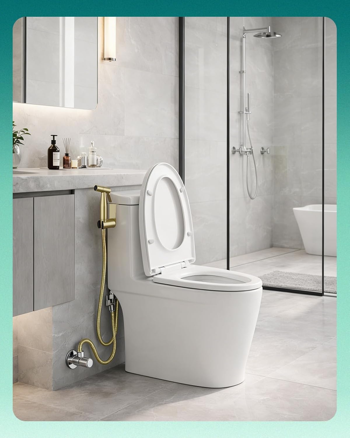 Handheld Bidet Sprayer, Adjustable Water Pressure, RV Toilet Use