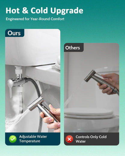 Handheld Bidet Sprayer, Adjustable Water Pressure, RV Toilet Use