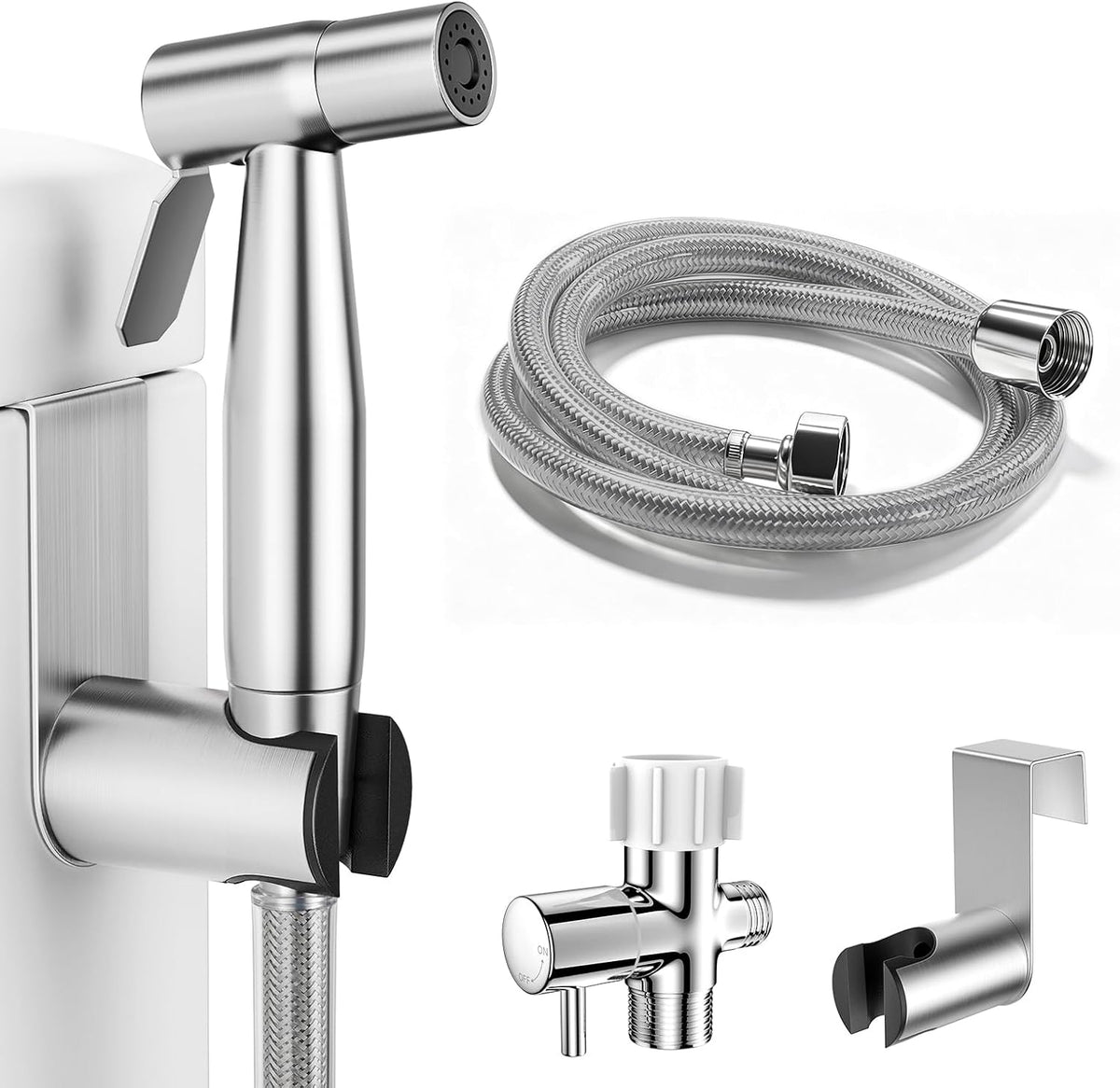 Handheld Bidet Sprayer, Adjustable Water Pressure, RV Toilet Use
