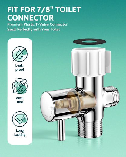 Handheld Bidet Sprayer, Adjustable Water Pressure, RV Toilet Use
