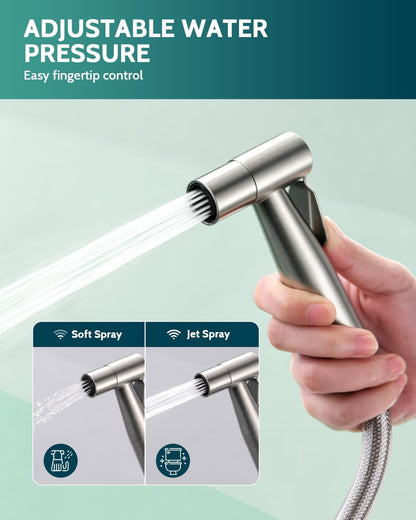 Handheld Bidet Sprayer, Adjustable Water Pressure, RV Toilet Use