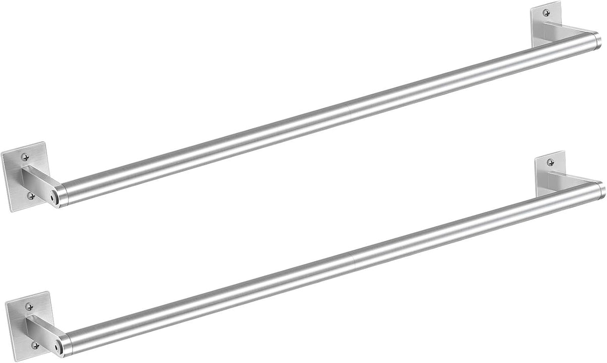Brushed Nickel Towel Bar for Bathroom Wall, Stainless Steel,24 Inch