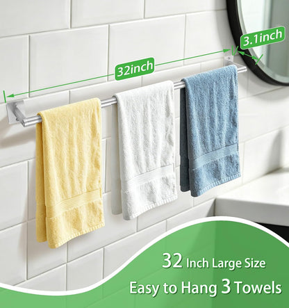 Brushed Nickel Towel Bar for Bathroom Wall, Stainless Steel,24 Inch