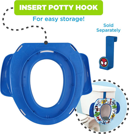 Spidey and His Amazing Friends "Team Up" Soft Potty Seat and Potty Training Seat - Soft Cushion, Baby Potty Training, Safe, Easy to Clean