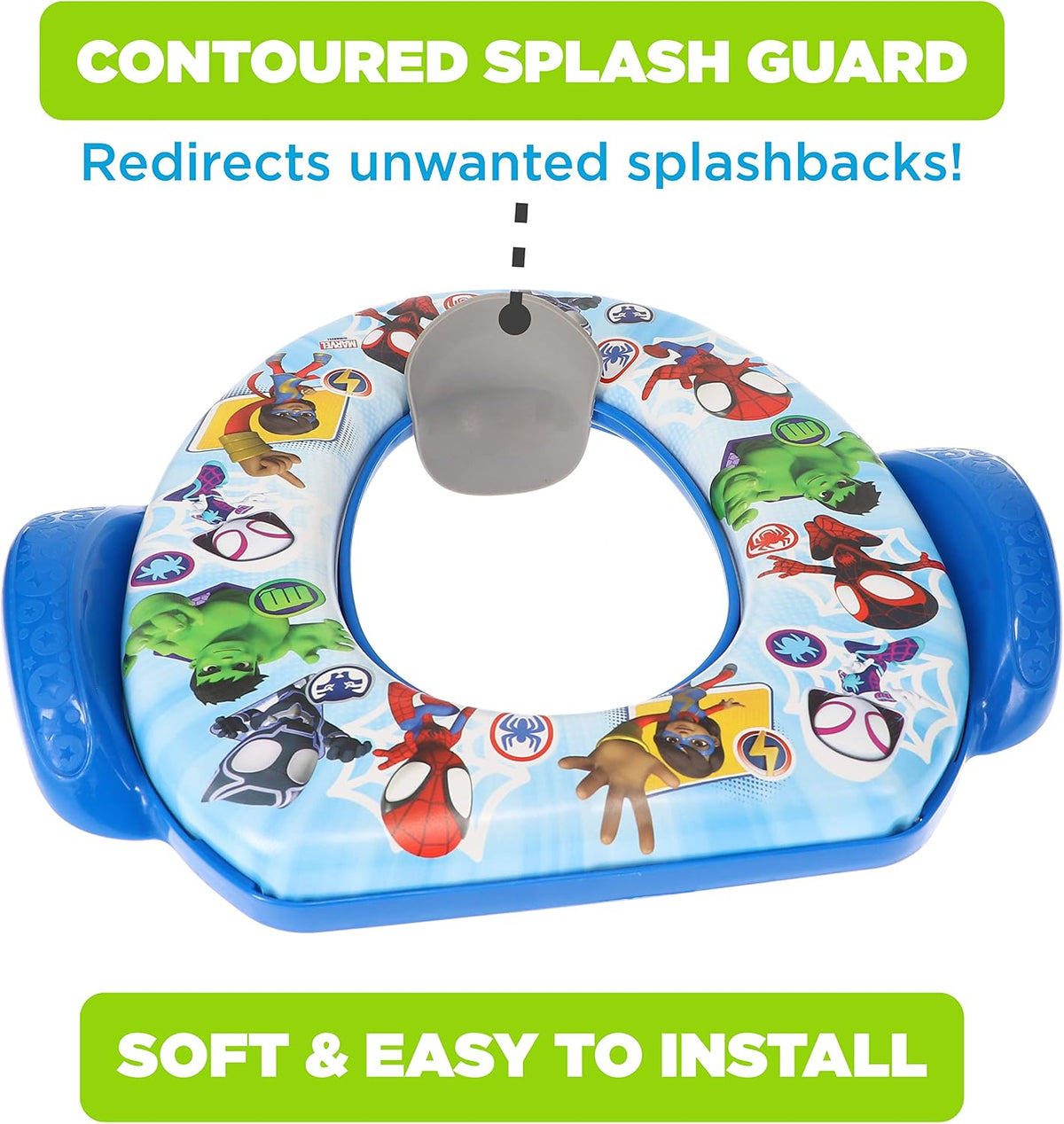 Spidey and His Amazing Friends "Team Up" Soft Potty Seat and Potty Training Seat - Soft Cushion, Baby Potty Training, Safe, Easy to Clean