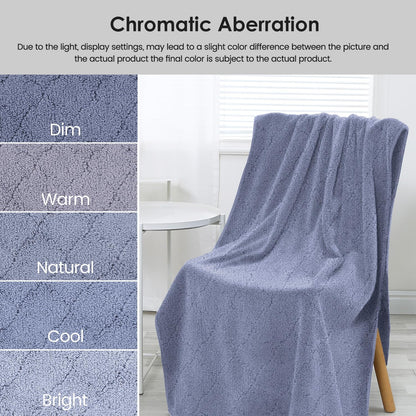 Microfiber Bath Towel (30" x 60"), Oversized Thick Towels, Soft, Super Absorbent and Fast Drying, No Fading Multipurpose Use for Sports, Travel, Fitness, Yoga, 30 in 60 in, Grey Count | Microfiber, Hanging Loop, Oversized, Soft & Absorbent, Fast