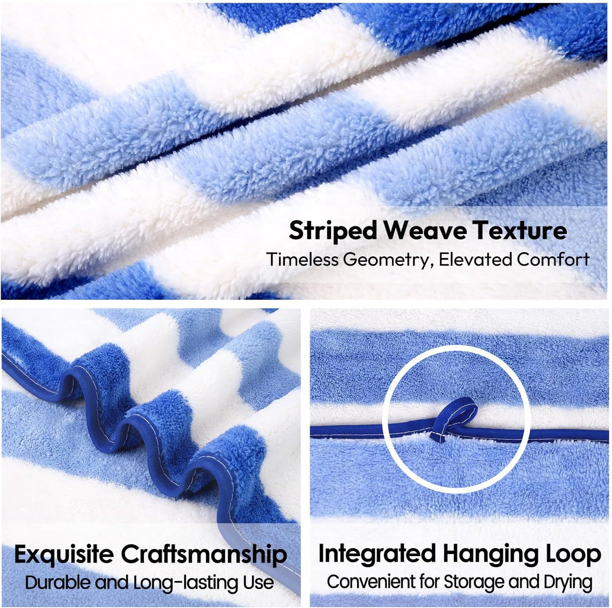 Microfiber Bath Towel (30" x 60"), Oversized Thick Towels, Soft, Super Absorbent and Fast Drying, No Fading Multipurpose Use for Sports, Travel, Fitness, Yoga, 30 in 60 in, Grey Count | Microfiber, Hanging Loop, Oversized, Soft & Absorbent, Fast