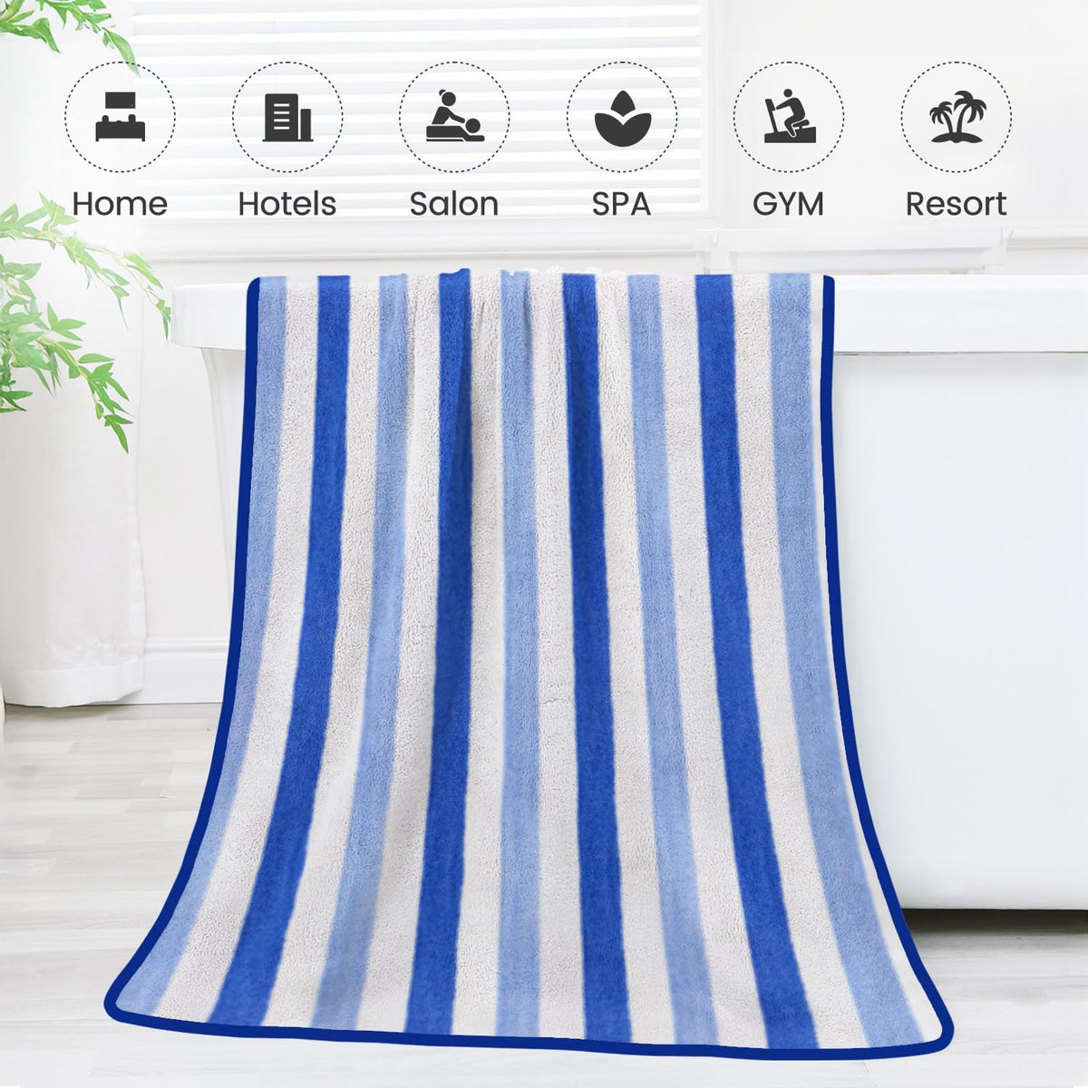 Microfiber Bath Towel (30" x 60"), Oversized Thick Towels, Soft, Super Absorbent and Fast Drying, No Fading Multipurpose Use for Sports, Travel, Fitness, Yoga, 30 in 60 in, Grey Count | Microfiber, Hanging Loop, Oversized, Soft & Absorbent, Fast