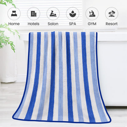 Microfiber Bath Towel (30" x 60"), Oversized Thick Towels, Soft, Super Absorbent and Fast Drying, No Fading Multipurpose Use for Sports, Travel, Fitness, Yoga, 30 in 60 in, Grey Count | Microfiber, Hanging Loop, Oversized, Soft & Absorbent, Fast