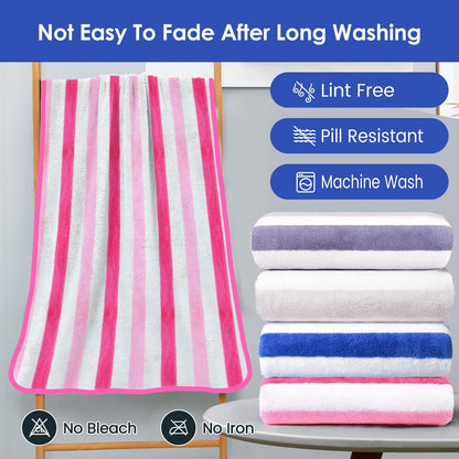 Microfiber Bath Towel (30" x 60"), Oversized Thick Towels, Soft, Super Absorbent and Fast Drying, No Fading Multipurpose Use for Sports, Travel, Fitness, Yoga, 30 in 60 in, Grey Count | Microfiber, Hanging Loop, Oversized, Soft & Absorbent, Fast