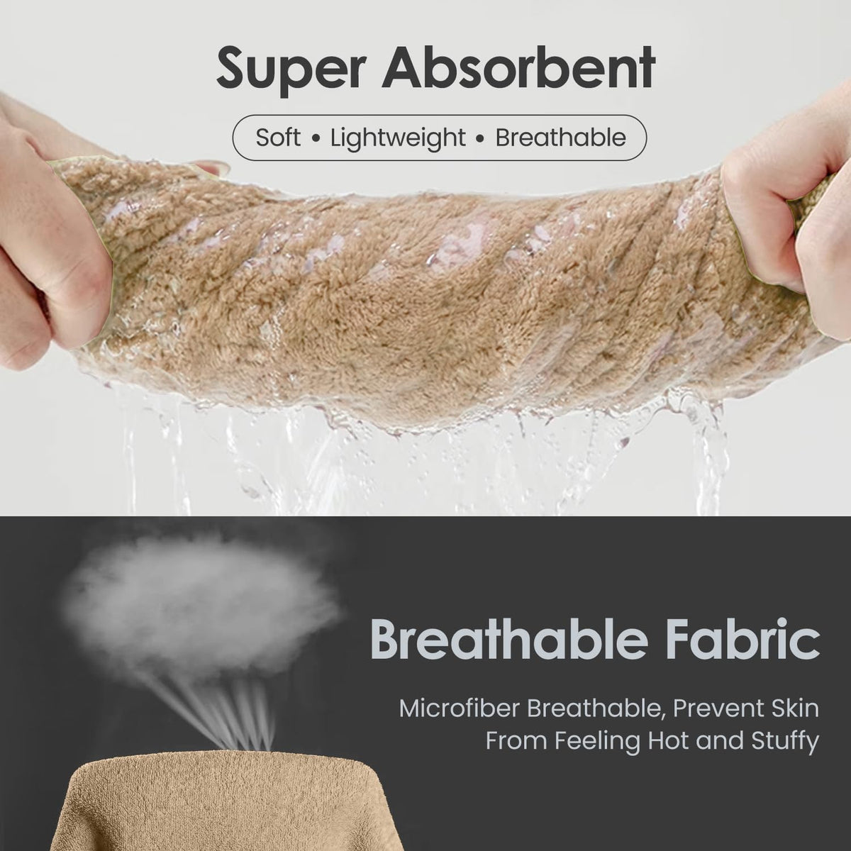 Microfiber Bath Towel (30" x 60"), Oversized Thick Towels, Soft, Super Absorbent and Fast Drying, No Fading Multipurpose Use for Sports, Travel, Fitness, Yoga, 30 in 60 in, Grey Count | Microfiber, Hanging Loop, Oversized, Soft & Absorbent, Fast