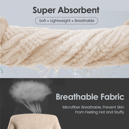 Microfiber Bath Towel (30" x 60"), Oversized Thick Towels, Soft, Super Absorbent and Fast Drying, No Fading Multipurpose Use for Sports, Travel, Fitness, Yoga, 30 in 60 in, Grey Count | Microfiber, Hanging Loop, Oversized, Soft & Absorbent, Fast