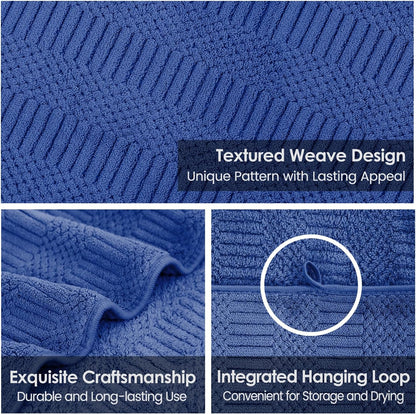 Microfiber Bath Towel (30" x 60"), Oversized Thick Towels, Soft, Super Absorbent and Fast Drying, No Fading Multipurpose Use for Sports, Travel, Fitness, Yoga, 30 in 60 in, Grey Count | Microfiber, Hanging Loop, Oversized, Soft & Absorbent, Fast