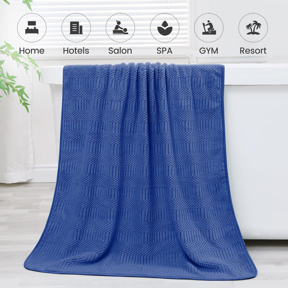 Microfiber Bath Towel (30" x 60"), Oversized Thick Towels, Soft, Super Absorbent and Fast Drying, No Fading Multipurpose Use for Sports, Travel, Fitness, Yoga, 30 in 60 in, Grey Count | Microfiber, Hanging Loop, Oversized, Soft & Absorbent, Fast