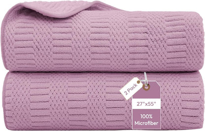 Microfiber Bath Towel (30" x 60"), Oversized Thick Towels, Soft, Super Absorbent and Fast Drying, No Fading Multipurpose Use for Sports, Travel, Fitness, Yoga, 30 in 60 in, Grey Count | Microfiber, Hanging Loop, Oversized, Soft & Absorbent, Fast
